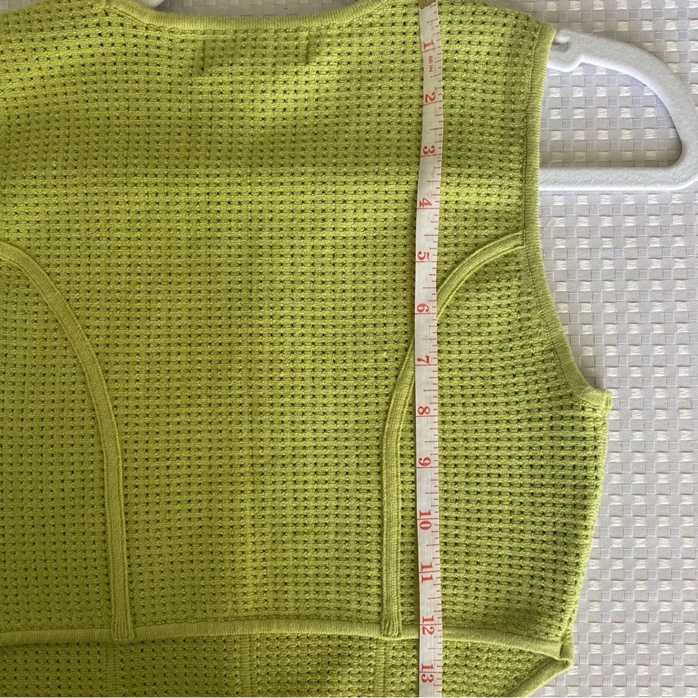 HOUSE OF HARLOW 1960 Green Knit Crop Top - Size S - Picture 6 of 10